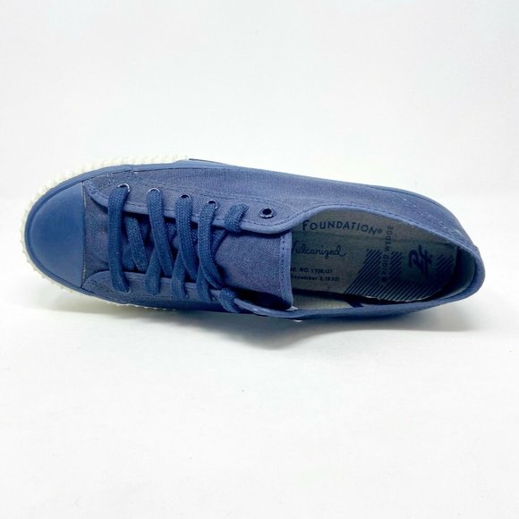 PF Flyer Center Lo Reiss Navy Blue White Mens Casual Sneakers PM11OL2I - Picture 4 of 5